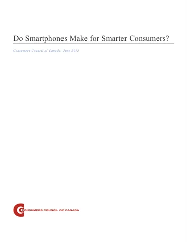 Do Smartphones Make for Smarter Consumers? [EPUB]
