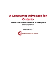 A Consumer Advocate for Ontario - PDF