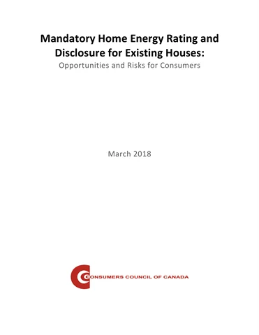 Mandatory Energy Rating and Disclosure for Existing Houses [EPUB]