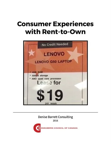Consumer Experiences with Rent-to-Own [EPUB]