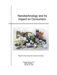 Nanotechnology and Its Impact on Consumers [PDF]