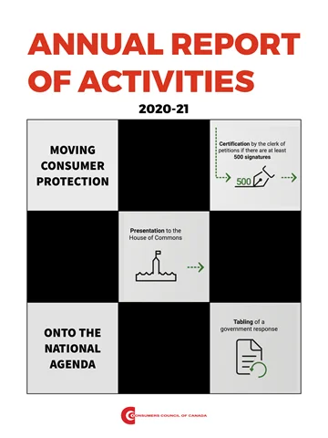 Consumers Council of Canada Annual Report of Activities: 2020-21 - EPUB