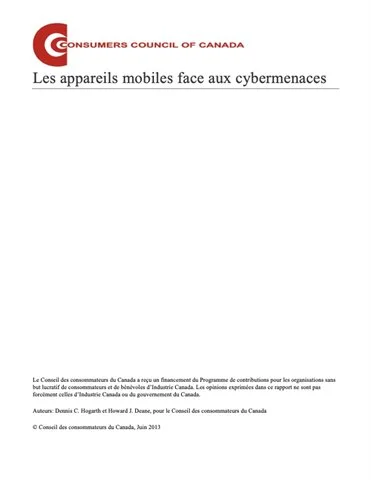 Les appareils mobiles face aux cybermenaces - PDF