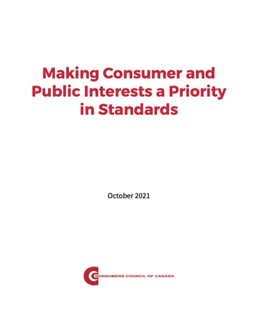 Making Consumer and Public Interests a Priority in Standards - PDF