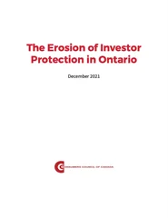 The Erosion of Investor Protection in Ontario - EPUB