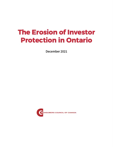 The Erosion of Investor Protection in Ontario - PDF
