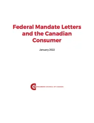 Federal Mandate Letters and the Canadian Consumer - EPUB