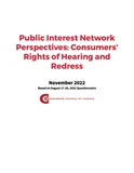 Public Interest Network Perspectives: Consumers’ Rights of Hearing and Redress, 2022 - PDF