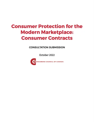Consumer Protection for the Modern Marketplace: Consumer Contracts - PDF