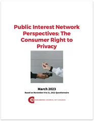 Public Interest Network Perspectives: The Consumer Right to Privacy - EPUB